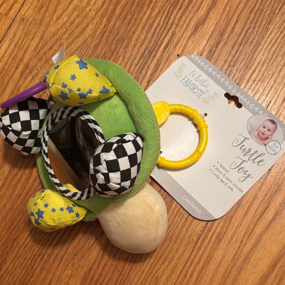 Le Bébé Colorful Turtle Toy with Mirror